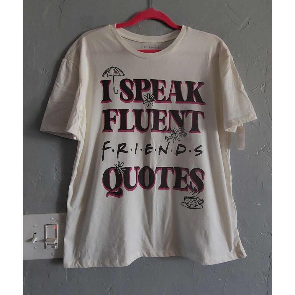 FRIENDS  T SHIRTS  Women's XL (15-17) Junior, Cotton Polyester, 19 Inch Of Armp